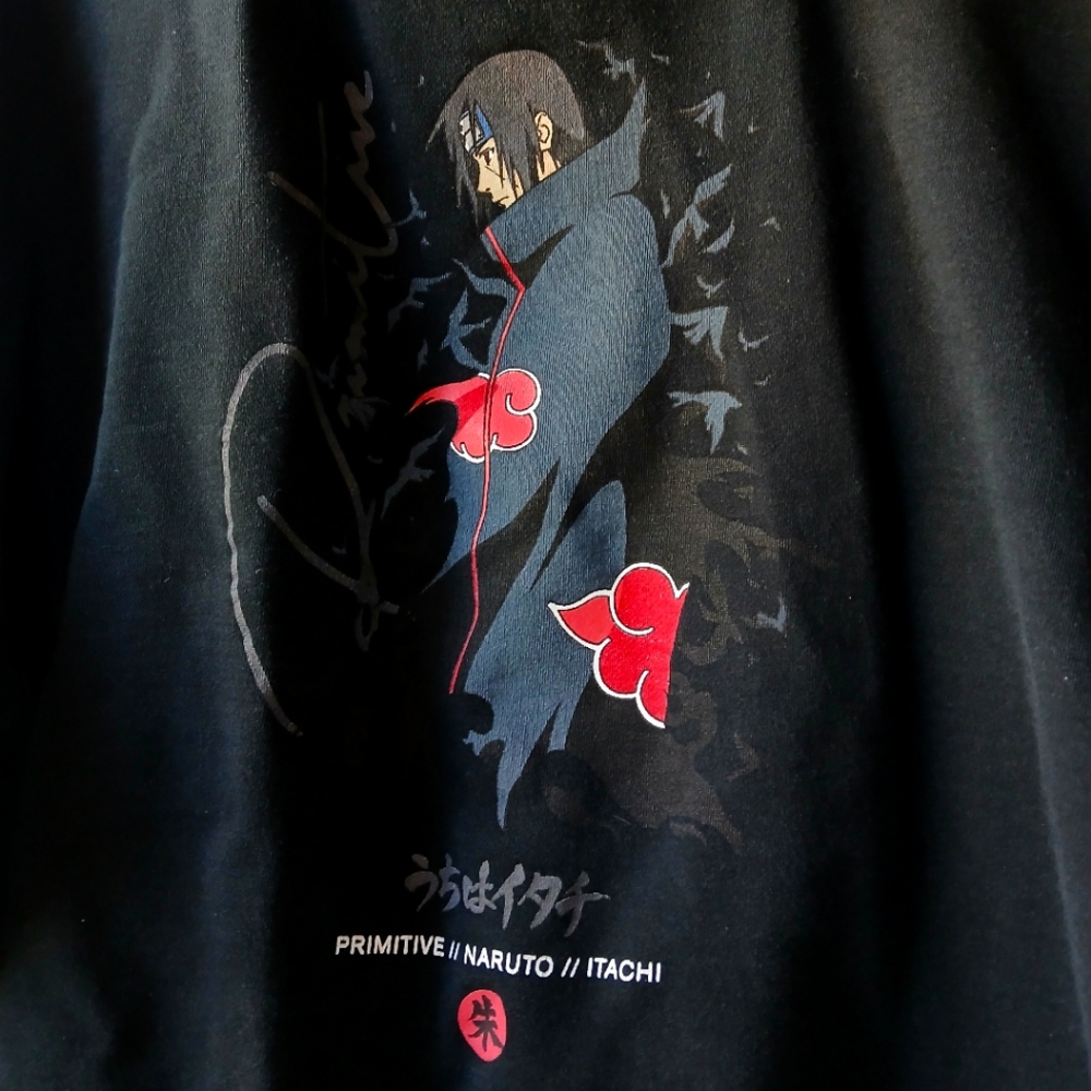 Primitive Naruto Itachi Black Graphic Hoodie